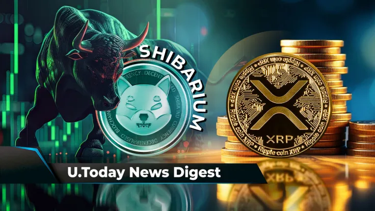 SHIB Lead Shytoshi Kusama Makes Bullish Shibarium Announcement, XRP Made Strong Comeback, 3 Trillion SHIB Sent to Robinhood Amid 12.2% Price Surge: Crypto News Digest by U.Today