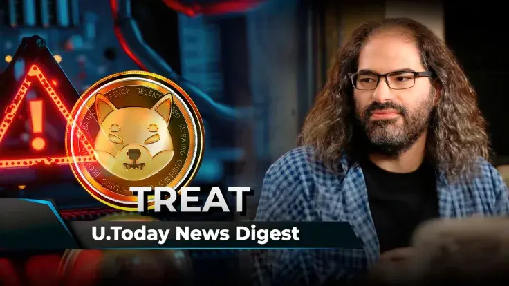 SHIB Insider Issues Crucial TREAT Warning, Ripple CTO Sheds Light on Tokenization, Ethereum's Vitalik Buterin Surprises With Dogecoin Message: Crypto News Digest by U.Today