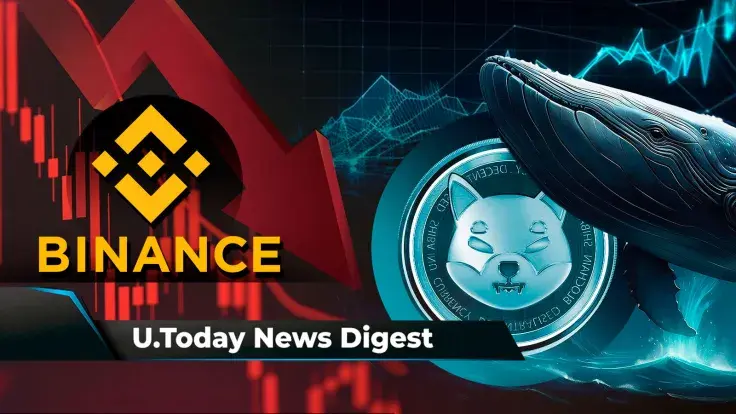 Binance Sees Enormous Volume Drop, Shiba Inu Surges 290% in Key Whale Metric, Bitcoin ETPs Go Live on London's Stock Exchange: Crypto News Digest by U.Today