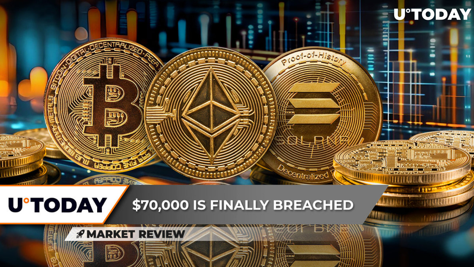 Bitcoin (BTC) on Verge of Hitting $71,000, Ethereum (ETH) Shows Bizarre Activity, Will Solana (SOL) Become Number 1 Again?