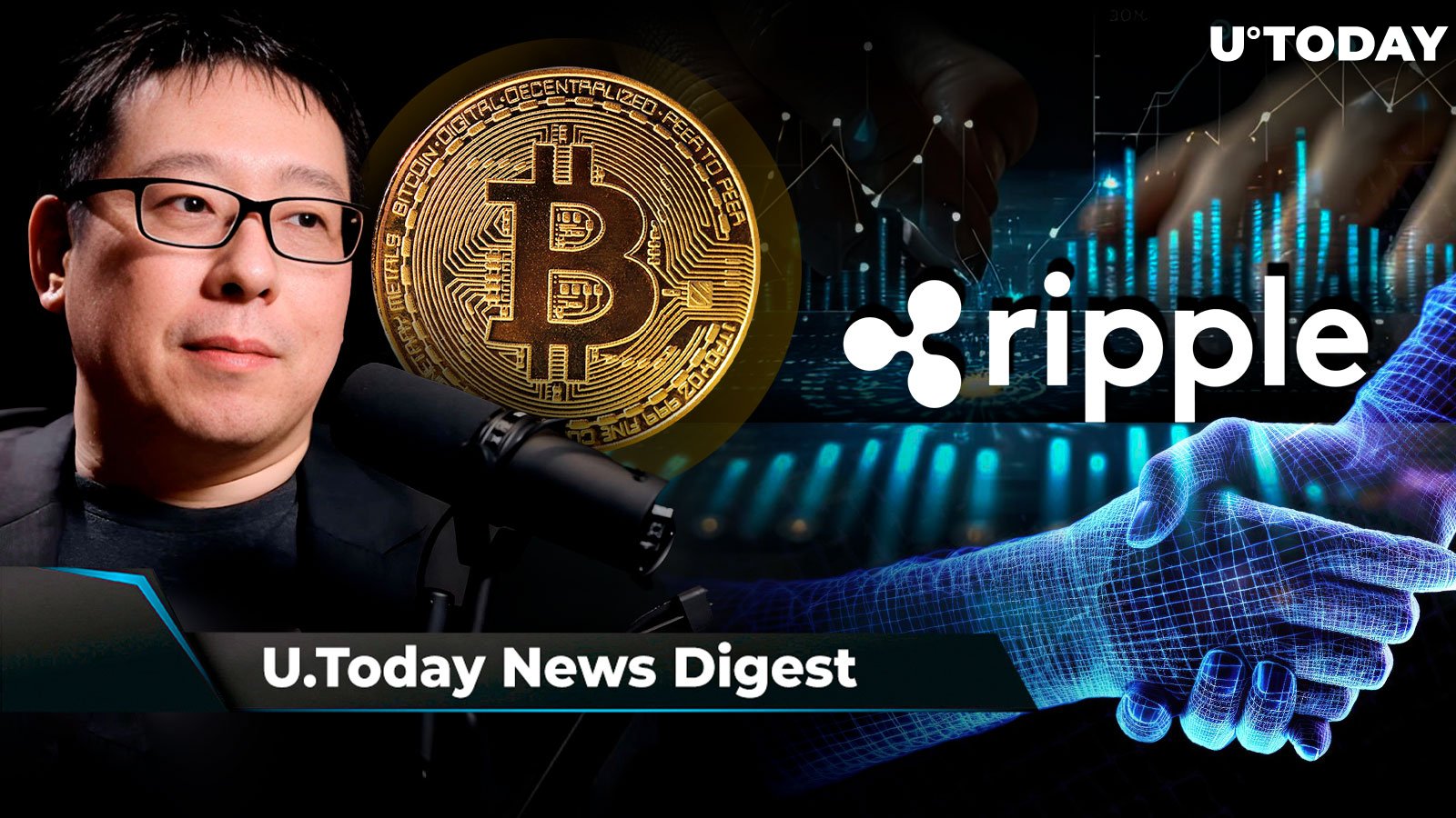 Here's When Bitcoin Will Hit $100,000, Per Samson Mow, Ripple Scores New Partnership in Europe, Shibarium Surges 3,436% in New Accounts in 24 Hours: Crypto News Digest by U.Today