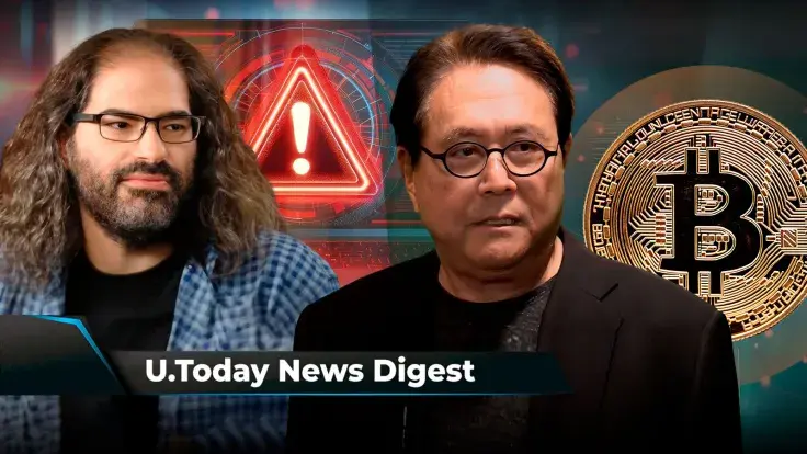 Ripple CTO Issues Important Warning to XRP Army, 'Rich Dad Poor Dad' Author Makes Stunning BTC Price Prediction, SHIB and ADA Explode with Whale Activity: Crypto News Digest by U.Today