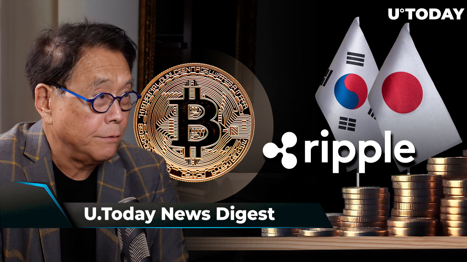 "Rich Dad Poor Dad" Author Names Easiest Way to Become a Millionaire, Ripple Unveils Major Initiative for Japan and South Korea: Crypto News Digest by U.Today