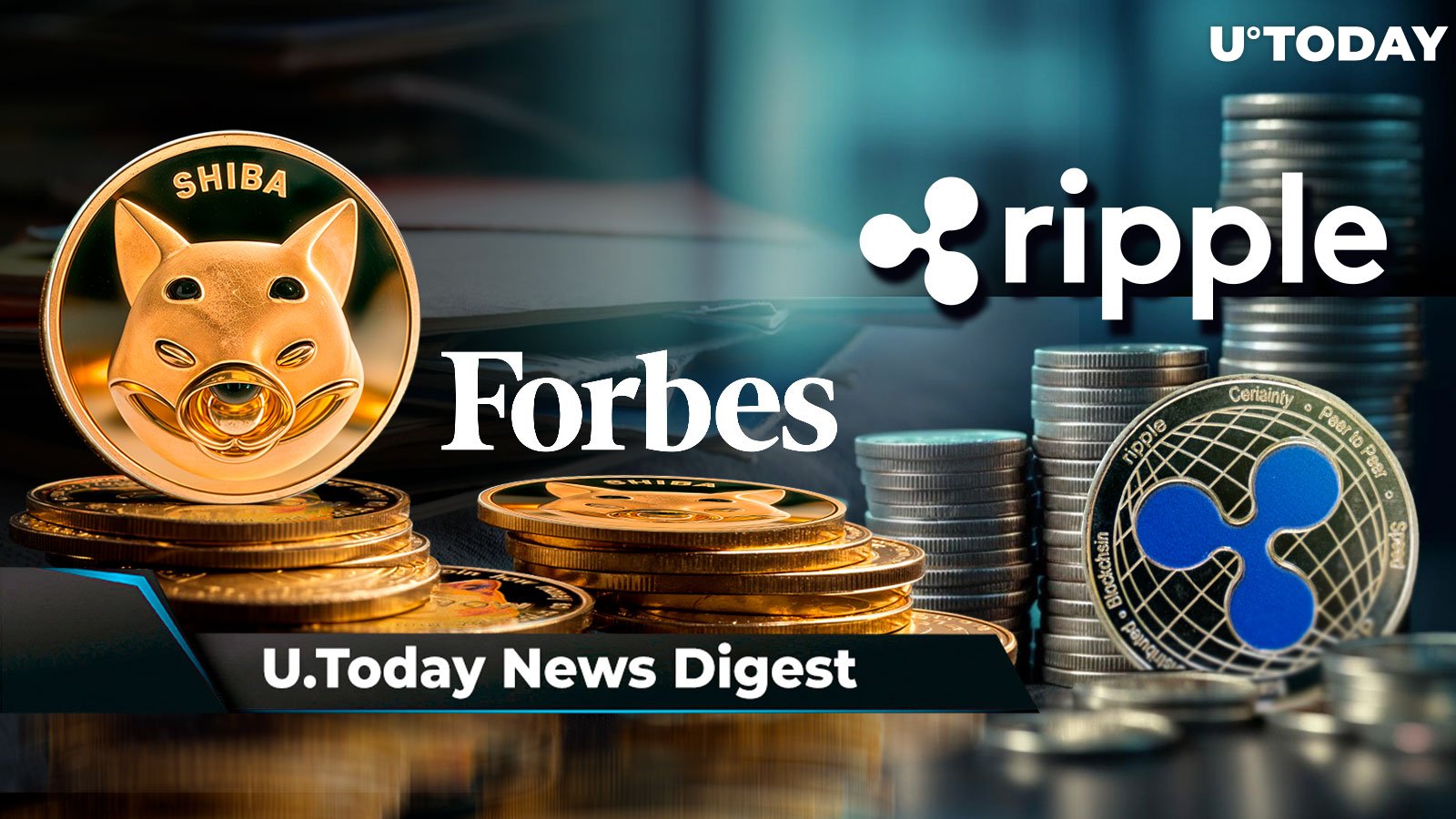 Ripple Reveals Ticker for Upcoming Stablecoin, Shiba Inu Praised by Forbes, Coinbase Sees Over $1 Billion Ethereum Outflow: Crypto News Digest by U.Today