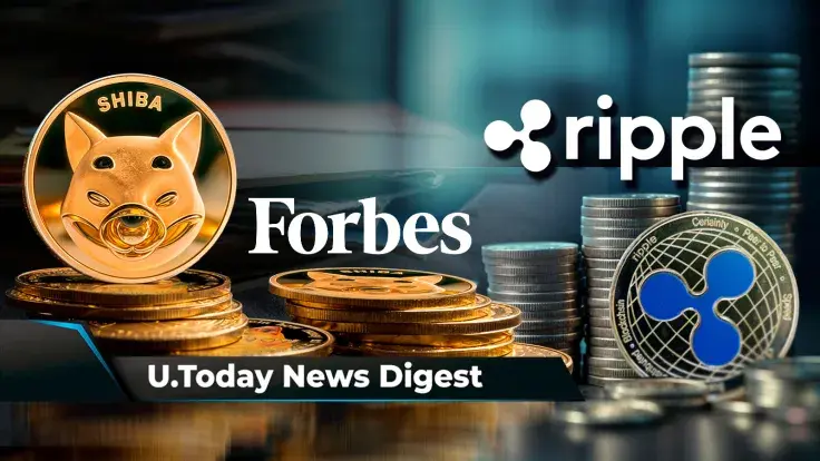 Ripple Reveals Ticker for Upcoming Stablecoin, Shiba Inu Praised by Forbes, Coinbase Sees Over $1 Billion Ethereum Outflow: Crypto News Digest by U.Today