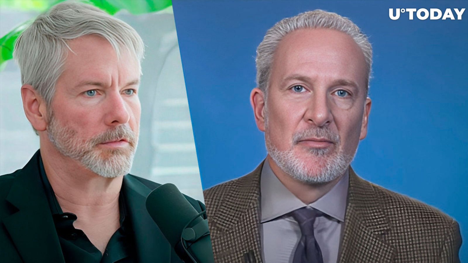 Michael Saylor and Bitcoin Grilled by Peter Schiff
