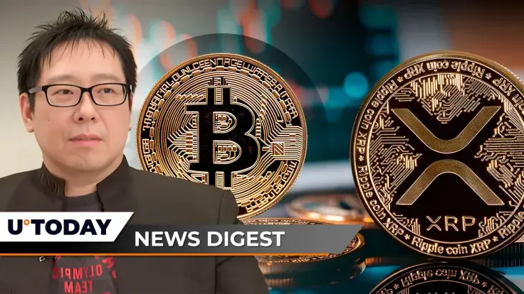 3.6 Billion XRP in 24 Hours, Samson Mow Expects 'Super Bullish Bitcoin News' Soon, Ethereum ETFs Witness Massive Outflows: Crypto News Digest by U.Today