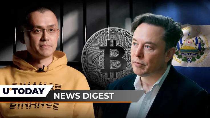 Former Binance CEO CZ Case Sees Unexpected Turn, Elon Musk Responds to El Salvador President's Vital Question, SHIB Ready for Bullish August: Crypto News Digest by U.Today