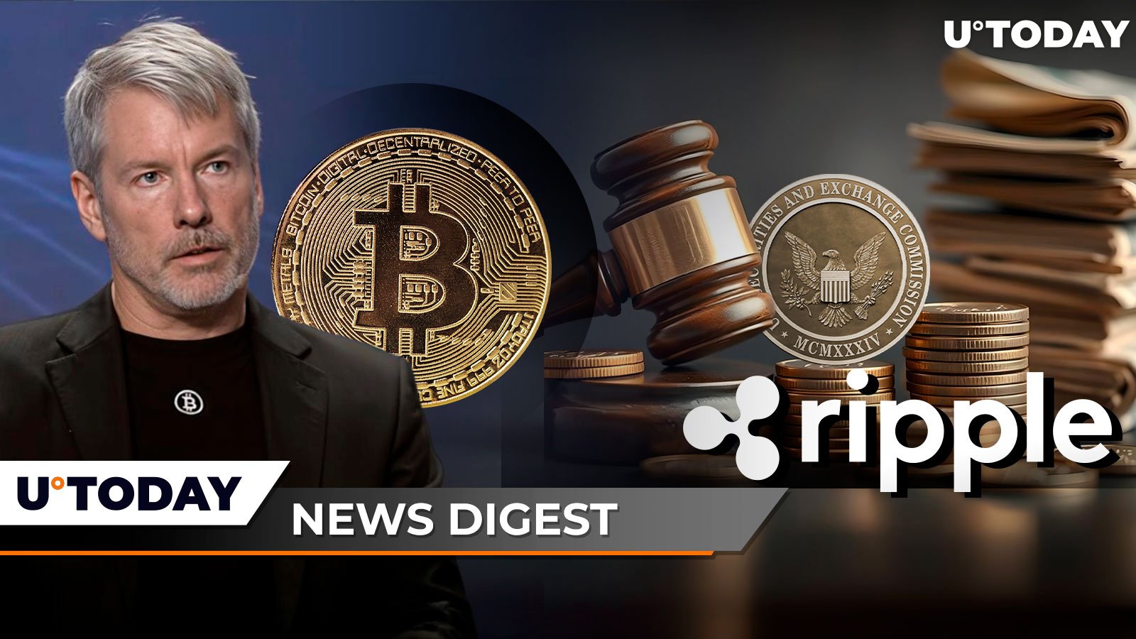 Ripple to Pay Massive Penalties, Final Judgment Says; Here's How Many Bitcoins Michael Saylor Holds, Ethereum ETFs Skyrocket With $98 Million Inflows: Crypto News Digest by U.Today