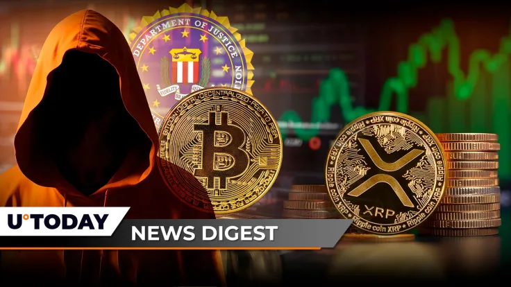 FBI Breaks Silence about BTC Creator Satoshi Nakamoto, XRP Sees $12 Billion Real Trading Volume Surge, Arthur Hayes Predicts Epic Altcoin Season: Crypto News Digest by U.Today