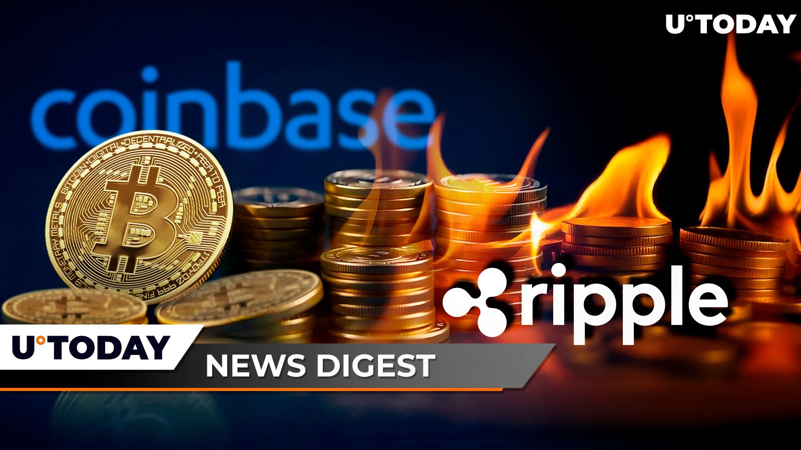 Nearly $500 Million BTC Withdrawal Stuns Coinbase, Ripple Burns Stablecoin Tokens, Shytoshi Kusama Highlights Epic SHIB Move in Gaming Sphere: Crypto News Digest by U.Today