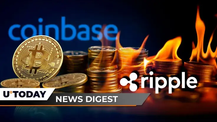 Nearly $500 Million BTC Withdrawal Stuns Coinbase, Ripple Burns Stablecoin Tokens, Shytoshi Kusama Highlights Epic SHIB Move in Gaming Sphere: Crypto News Digest by U.Today