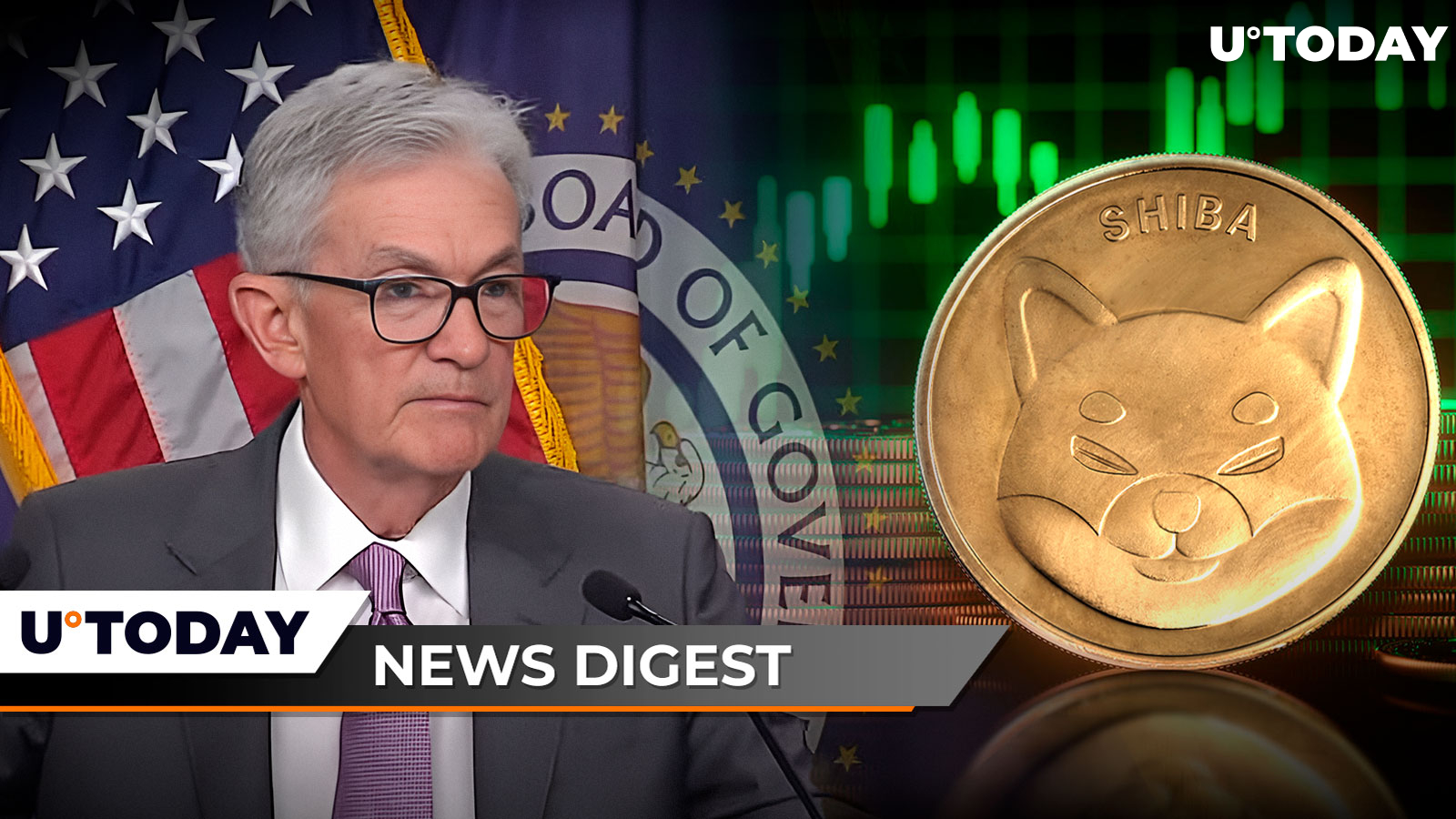 Jerome Powell's Crucial Statements Send Ripples Through Crypto Market, Shiba Inu Eyes Birthday Rally, Here's How Much Bitcoin BlackRock Currently Holds: Crypto News Digest by U.Today