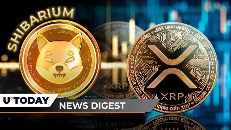 XRP Gears up for Biggest Breakout in Price History, Shibarium Close to Breaking Another Major Milestone, Samson Mow Shares Nuance about BTC Being Risk-Off Asset: Crypto News Digest by U.Today