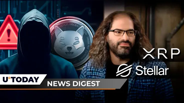 Urgent Message to SHIB Army Issued by Shytoshi Kusama, Ripple CTO Shares Clues on XRP and XLM Price Correlation, 16.33 Billion ADA in 24 Hours: Crypto News Digest by U.Today