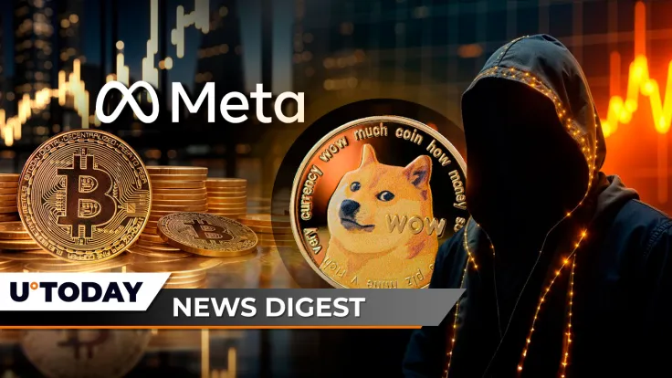 Bitcoin Surpasses Meta After Surging to $75,000, Dogecoin Founder Reacts to DOGE and BTC Price Spike, Shiba Inu Burn Rate Skyrockets 3,674%: Crypto News Digest by U.Today