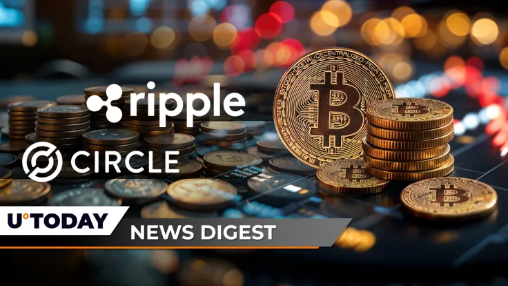 Ripple Offered to Buy Circle for $5 Billion, Bitcoin Facing Quantum Threat, Analyst Warns; XRP Rockets 5,438% in Abnormal Liquidations Imbalance in Just One Hour: Crypto News Digest by U.Today