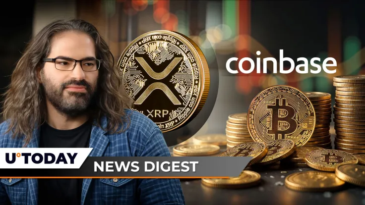 Ripple CTO Ends Speculation on XRP Centralization, $878,917,974 Bitcoin Stun Coinbase, Ethereum Eyes $3,000, But One Thing Remains: Crypto News Digest by U.Today