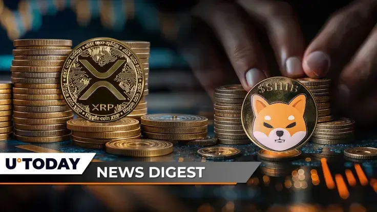 $415 Million XRP Transfer Stuns Ledger, Shiba Inu (SHIB) Faces Brutal Test, Dogecoin Records Biggest 3,745% Liquidation Imbalance — Crypto News Digest