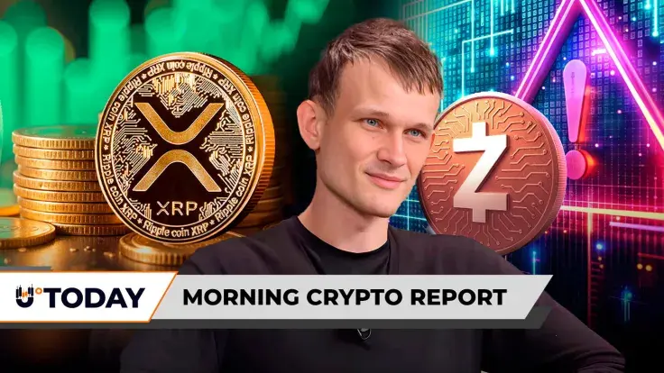 Morning Crypto Report: Vitalik Buterin Issues Zcash (ZEC) Warning, XRP Teases 69% Price Rise, $100,000 BTC Is Real in 2025: Bollinger Bands