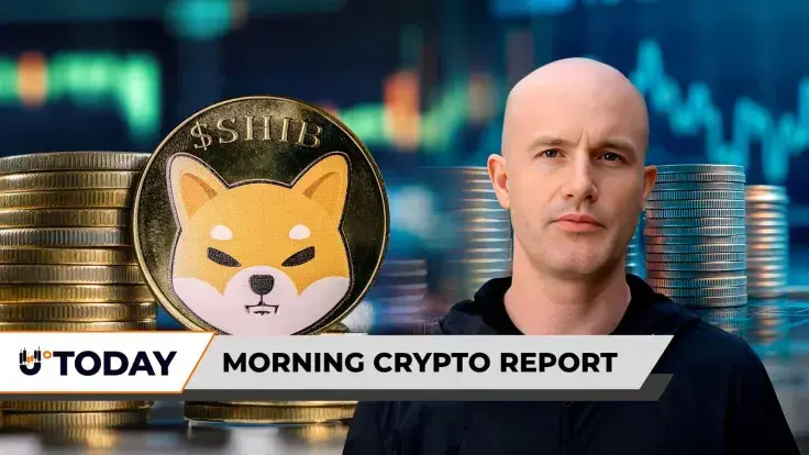 Morning Crypto Report: Shiba Inu (SHIB) Dethrones $5 Billion 'XRP Killer,' Coinbase CEO Armstrong Reveals Why He Can't Freely Buy COIN Stock, 874,096,120 Dogecoin Disappear into Unknown Wallet