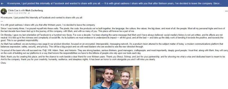 Not happy about the new Facebook strategy