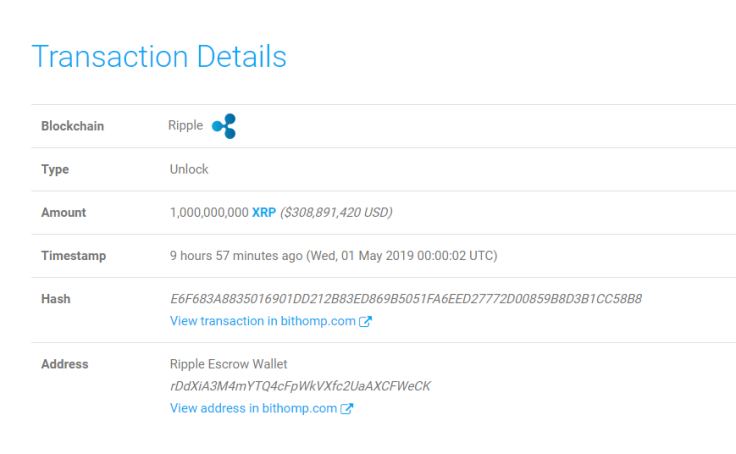 Ripple releases another portion of XRP