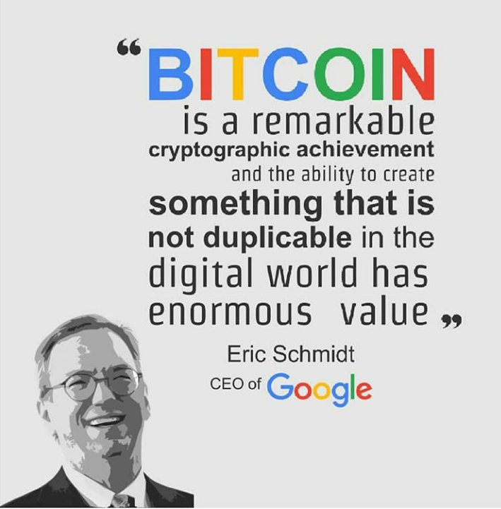 Eric Schmidt’s quote about crypto