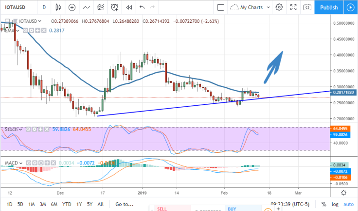 IOTA/USD chart by tradingview