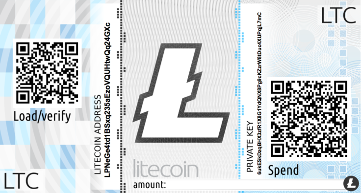 Liteaddress paper wallet