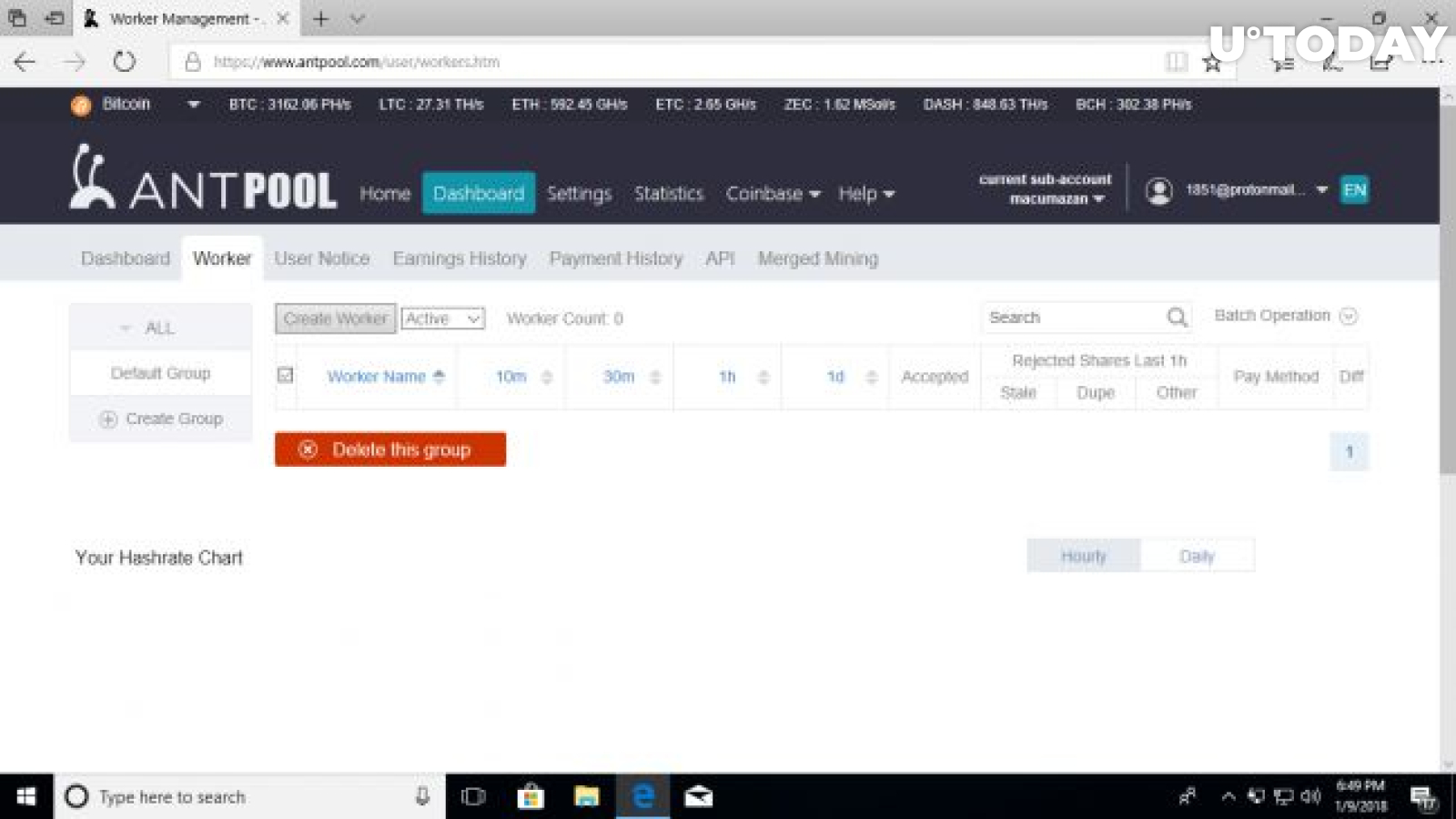 AntPool website
