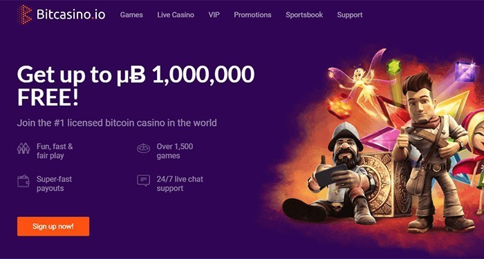 Bitcasino combines casino games and sports betting