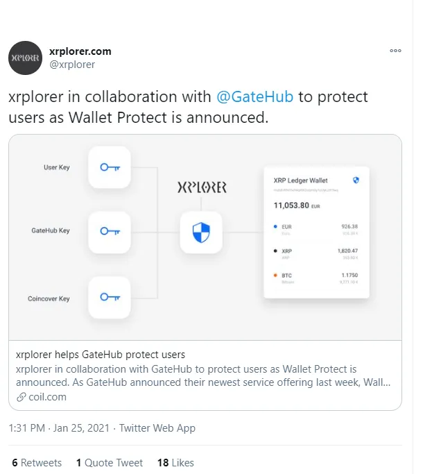 Xrplorer to assist in Gatehub's security solution release