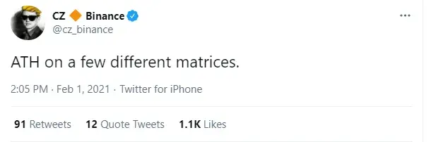 CZ admits avaliability issues with Binance