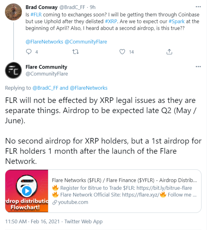 Flare won't be affected by XRP issues: community