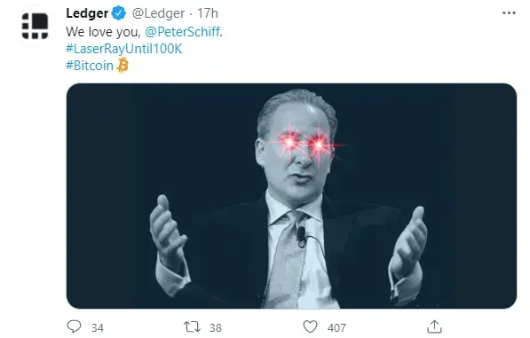 Does Peter Shiff want Bitcoin to reach $100,000?
