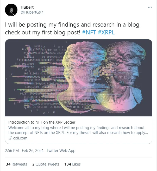 XRPL Labs intern describes the concept of NFTs