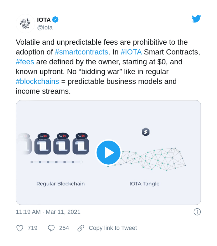 IOTA smart contracts will be free of 'bidding wars'