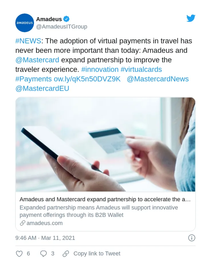 Amadeus expands partnership with MC