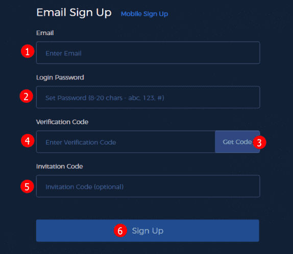 IDCM Registration form