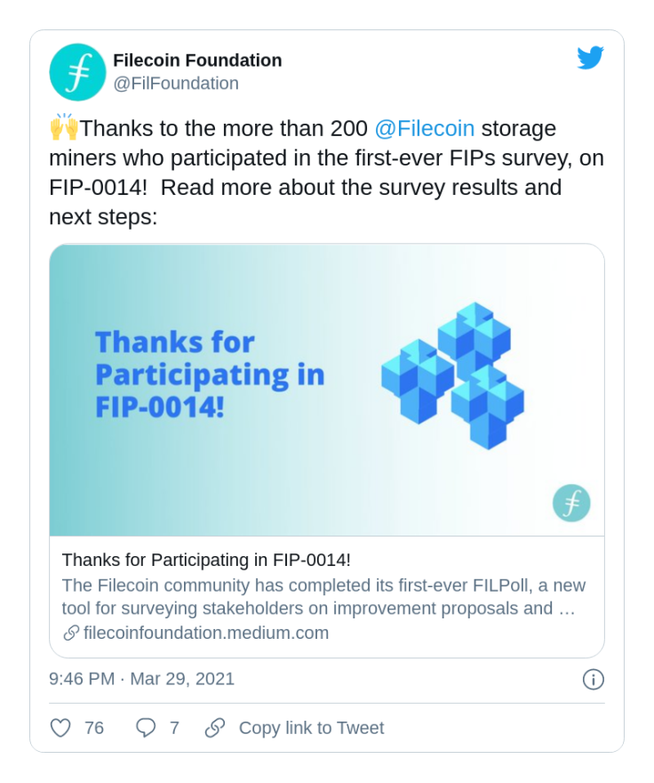 Filecoin (FIL) will activate hardfork on Apr.12