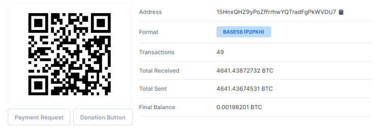BTC address
