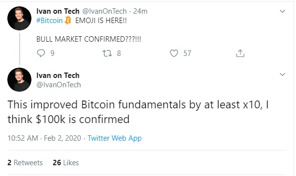 BTC emoji Twitter