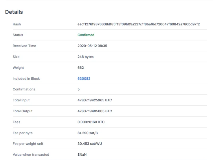 BTC whale