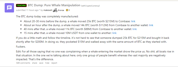 Big BTC transfers explained
