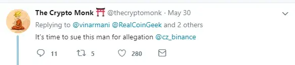 Binance’s CZ will not sue Craig Wright for libel