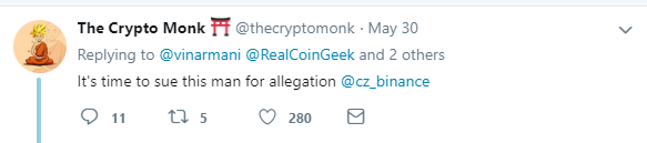 Binance’s CZ will not sue Craig Wright for libel