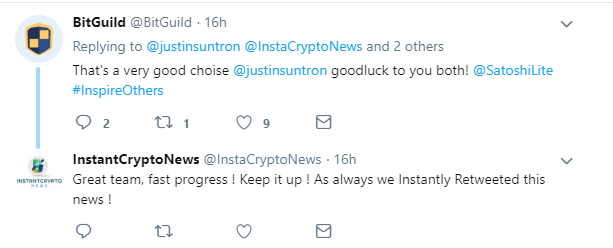 Crypto community supports Sun’s decision to invite Litecoin’s leader