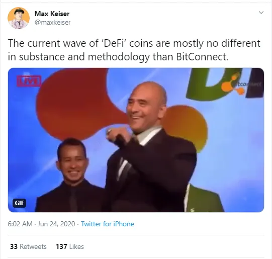Max Keiser DeFi