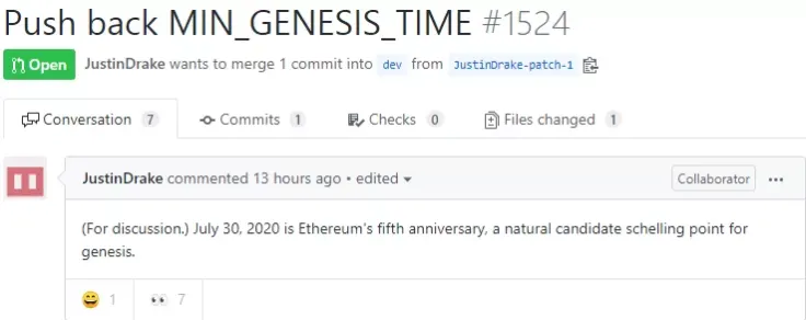 Justin Drake Proposes the Genesis Block Date for Ethereum 2.0